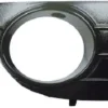 Grille de calandre droite pour FIAT PUNTO EVO, 2009-2011, noir vernis, trou AB, pare chocs avant