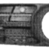 Grille de calandre gauche pour SKODA FABIA I ph. 1 2000-2004, trou antibrouillard, Neuve