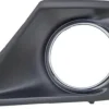 Grille de calandre gauche pour PEUGEOT 207 SW phase 2 2009-2013 noire & chromée, trou antibrouillard