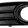 Grille de calandre gauche pour AUDI A3 II ph.2 SPORTBACK 2008-2012, noire, (fermé), trou feu AB