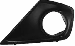 Grille de calandre gauche pour PEUGEOT 207 CC phase 2 2009-2015 noire, trou feu AB, pare chocs avant