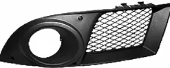 Grille de calandre gauche FIAT DOBLO I phase 2 2006-2010 noire trou antibrouillard, pare chocs avant