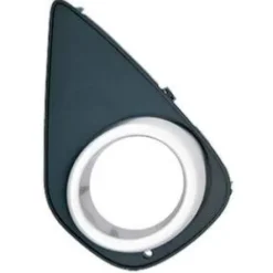 Grille de calandre gauche TOYOTA YARIS III phase 2, 2014-2016, noire, trou pour feu antibrouillard, cadre satiné, Mod. HYBRID, Neuve