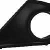 Grille de calandre gauche pour PEUGEOT 207 phase 2, 2009-2012, noire, trou AB, pare chocs avant