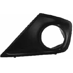 Grille de calandre gauche pour PEUGEOT 207 SW phase 2, 2009-2013, noire, trou AB, pare chocs avant