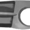 Grille de calandre gauche RENAULT CLIO CAMPUS 2006-2009 noire, trou antibrouillard, pare chocs avant