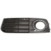 Grille de calandre gauche pour AUDI A4 IV ph. 1 2007-2011, trou antibrouillard, profil chromé et noir, Neuve
