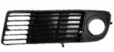 Grille de calandre gauche pour AUDI A6 II ph. 2 2001-2004, trou antibrouillard, Neuve
