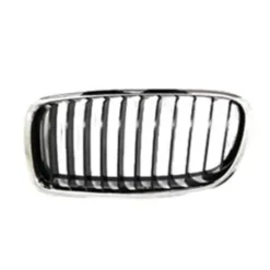 Grille de radiateur avant gauche pour BMW Serie 3 F30/F31, 2012-2014, chromée/noire, Mod. BASIS, Neuve