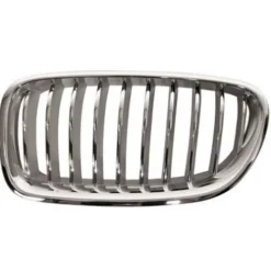 Grille de radiateur avant gauche pour BMW Serie 5 F10N, 2013-2016, chromée/titane, Mod. MODERN LINE, Neuve