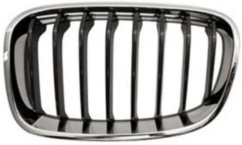 Grille de radiateur avant gauche pour BMW SERIE 1 F20 de 2011 à 2015, mod sport, noire/chromée