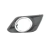 Grille droite de pare-chocs pour NISSAN X-TRAIL 2014-2017, avec trous anti-brouillard, cadre chromé, noire, Neuve
