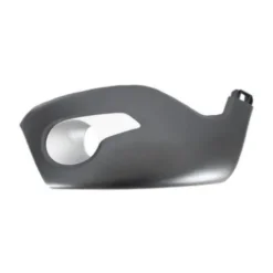 Grille droite de pare-chocs avant pour DACIA DOKKER STEPWAY depuis 2015, noire gaufrée, avec emplacement antibrouillard, avec moulure argentée, Neuve