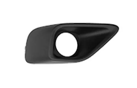 Grille inférieure droite pour FIAT DOBLO II phase 2 2015-2022, Noire, trou antibrouillard, Neuve