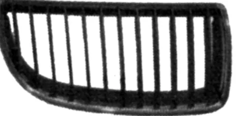 Grille latérale avant droite pour BMW série 3 E90-E91 2005-2008, noire, profil chromé, Neuve