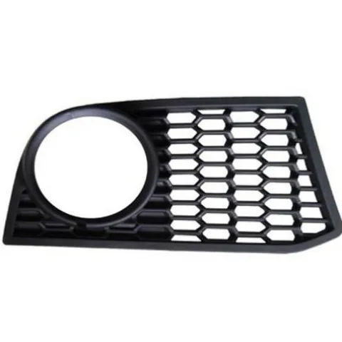 Grille pare chocs avant droit pour BMW Serie 5 F10 M-TECH, 2010-2013, trou feu antibrouillard ouverte, noire, Neuve