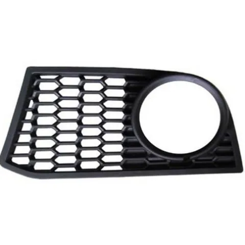 Grille pare chocs avant gauche pour BMW Serie 5 F10 M-TECH, 2010-2013, trou feu antibrouillard ouverte, noire, Neuve
