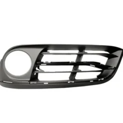 Grille pare chocs avant gauche pour BMW Serie 5 F10N, 2013-2016, trous moulure, trou feu antibrouillard, noire, Mod. LUXURY MODERN LINE, Neuve