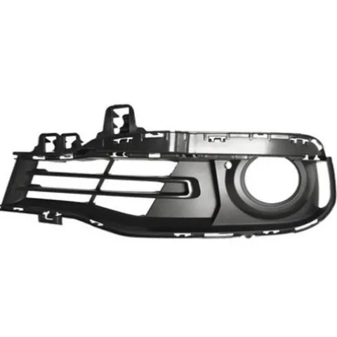 Grille pare-chocs avant gauche pour BMW Serie 3 F30/F31, 2015-2018, partiellement ouvert, trou feu antibrouillard, noire gaufré, Mod. LUXURY, Neuve