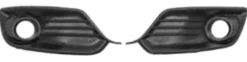 Grilles de calandre pour RENAULT MEGANE III ph.3, 2014-2016, noires, droite & gauche, trou feux AB