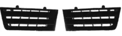 Grilles de calandre supérieures droite & gauche pour RENAULT MEGANE II phase 1, 2002-2005 noires