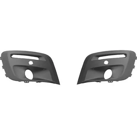 Kit 2 grilles de calandre pour PEUGEOT PARTNER II ph.3 2015-2018, antibrouillards, radar, à peindre