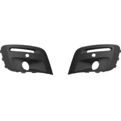 Kit 2 grilles de calandre pour CITROËN BERLINGO II ph.3 2015-2018 noires trous antibrouillards radar