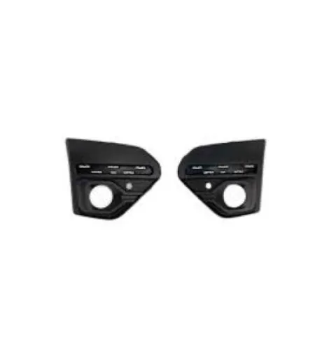 Kit grille pare chocs avant droit et gauche pour DACIA SANDERO STEPWAY III phase 1 depuis 2021, trou antibrouillard, trou radar + supports, trous profils, noir gaufré, Neuf