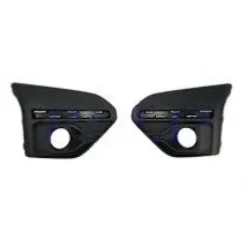 Kit grille pare chocs avant droit et gauche pour DACIA SANDERO STEPWAY III phase 1 depuis 2021, trou antibrouillard, trous profils, noir gaufré, Neuf