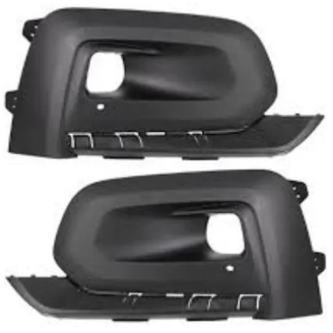 Kit grille pare chocs avant gauche et droit pour PEUGEOT RIFTER depuis 2018, noire, gaufrée, avec siège antibrouillard, Neuve