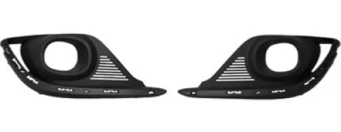 Kit grilles de calandre droite & gauche pour RENAULT SCENIC IV phase 1 depuis 2016, trou AB, trous profil chromé Neuves