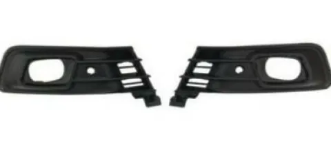Kit Grilles de calandre droit et gauche pour RENAULT CAPTUR 2017-2019, trous Antibrouillard et PDC, Noires et Noires Brillantes, Neuves