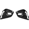 Kit Grilles de calandre droite et gauche pour RENAULT CLIO V ph. 1 2019-2023, trous feu antibrouillard, moulures chromée, noires gaufrées, trou radar, Neuves