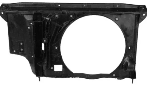 Masque Armature de face avant pour PEUGEOT 206 ph.2, 2003-2009, (avec clim), buse ventilateur