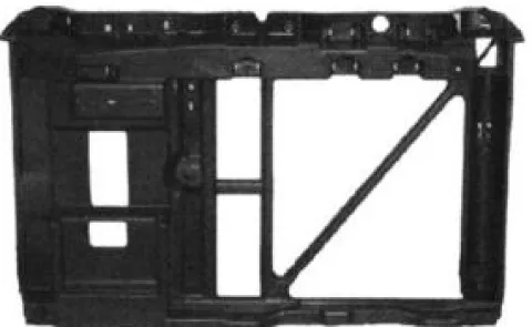 Masque Armature de face avant pour CITROËN C3 I phase 1, 2002-2005, (diesel), buse ventilateur