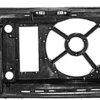 Masque Armature de face avant pour VOLKSWAGEN GOLF III 1991-1997, Mod. 1.6/1.8 CC, Rad. 525mm, en plastique, Neuve