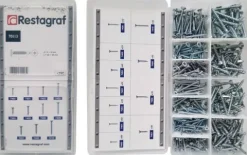 Mini-coffret d'assoriment de vis à bois à tête fraisée cl4.8 3 â 5 mm UNIVERSEL, Neuf