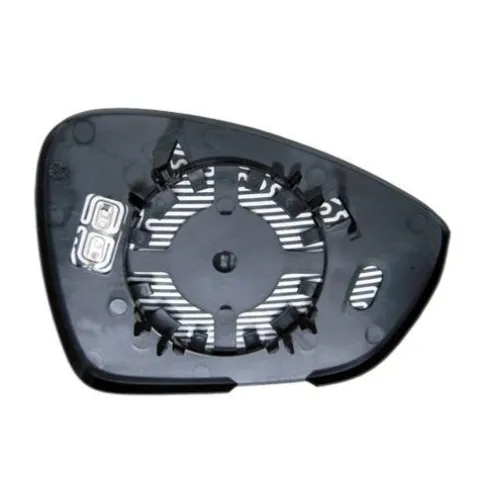 Miroir Glace de rétroviseur extérieur gauche pour OPEL CROSSLAND X, 2017-2020, dégivrant, avec support de fixation, Neuf