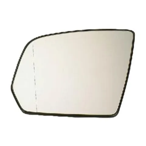 Miroir Glace de rétroviseur extérieur gauche pour MERCEDES CLASSE ML Phase 2, 2008-2011 (W164), dégivrant, asphérique, avec support de fixation, Neuf