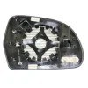 Miroir Glace de rétroviseur extérieur gauche pour AUDI A5 I phase 2, 2011-2017, H 115 mm., avec support de fixation, dégivrant, neuf