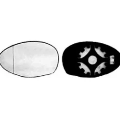 Miroir Glace de rétroviseur gauche pour ALFA ROMEO 147 2004-2010, dégivrant, Neuf