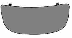 Miroir Glace rétroviseur droit pour OPEL VIVARO I phase 1, 2001-2006, verre inférieur, à coller