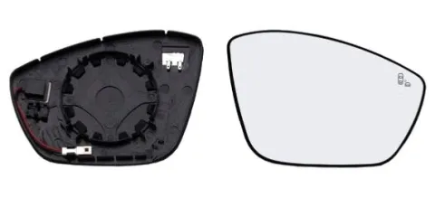 Miroir Glace rétroviseur droit pour CITROËN C3 III phase 1, 2016-2020, Système BLIS, dégivrant, à clipser, Neuf
