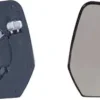 Miroir Glace rétroviseur droit pour NISSAN MICRA III (K12) ph.3, 2009-2011, dégivrant, à clipser