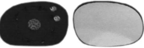 Miroir Glace rétroviseur droit pour CITROËN C2 phase 2, 2008-2010, dégivrant, à clipser, Neuf