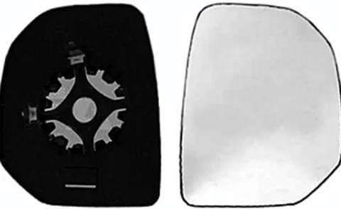 Miroir Glace rétroviseur droit pour CITROËN BERLINGO II phase 1, 2008-2012, à clipser, Neuf