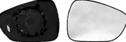 Miroir Glace rétroviseur droit pour CITROËN C3 II phase 2, 2013-2016, à clipser, Neuf