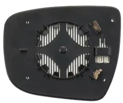 Miroir Glace rétroviseur droit pour NISSAN QASHQAI II ph. 1 2014-2017, dégivrant, à clipser