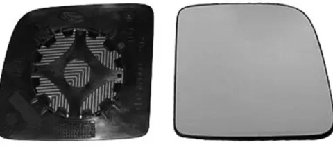 Miroir Glace rétroviseur droit pour FORD TRANSIT CONNECT I phase 2, 2006-2009, verre supérieur