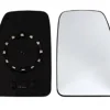 Miroir Glace rétroviseur droit pour OPEL MOVANO I phase 2, 2003-2010 verre supérieur, à clipser